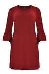 Dress DOLCE circle sleeve - red - #4