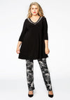 Tunic wide bottom beaded DOLCE - black - #2