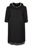 Tunic cold shoulder VOILE - black  - #4