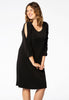 Dress slit sleeve DOLCE - black 