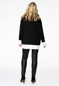 Pullover two-tone - black - #3