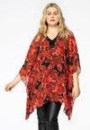 Tunic square LILLE - red 