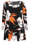 Tunic wide bottom CAMELLIA - black - #4
