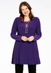 Tunic wide bottom studs DOLCE - purple 