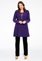 Tunic wide bottom studs DOLCE - purple  - #2