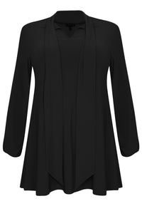 Tunic wide bottom bow DOLCE - black - #1