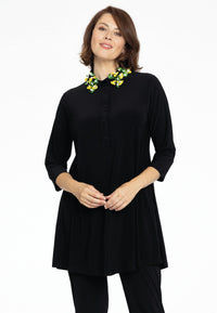 Tunic wide bottom sequins DOLCE - black - #1