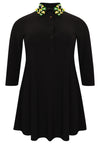Tunic wide bottom sequins DOLCE - black - #4