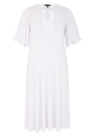 Dress frilled sleeves DOLCE - white - #4