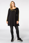 Tunic wide bottom Smile - black 