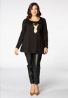 Tunic reindeer flare - black 