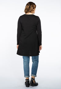 Tunic wide bottom bow tiger - black - #3