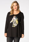 Tunic Snowwhite flare - black 