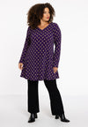 Tunic wide bottom FOULARD - purple 