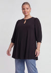Tunic wide bottom UNI DOLCE - black 