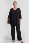 Trousers UNI DOLCE - black