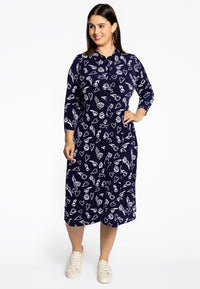 Blouse midi TULIP/HEART - blue - #2