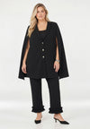 Blazer cape sleeve ECO VERO - black