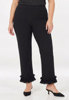 Trousers relaxed frill UNI DOLCE - black 