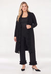 Trousers relaxed frill UNI DOLCE - black