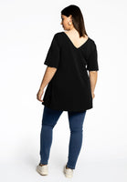 Tunic V flare COTTON - black - #3