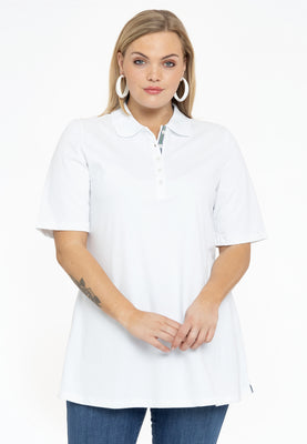 Polo shirt flare - white  - #1