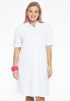 Polo dress - white - #1