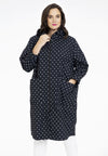 Imperméable coupe large dots - Noir