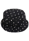 Rain hat DOTS - black 