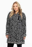 Cardi Jacket wide bottom GIRAFFE - black  - #1