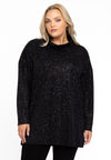 Pullover high neck GLAM - black 