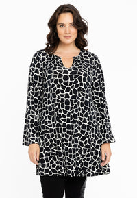 Tunic wide bottom chain GIRAFFE - black - #1