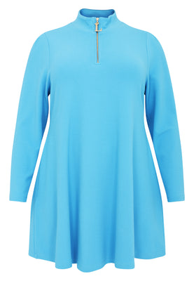 Tunic wide bottom DIAGONAL - light blue - #4