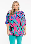 Chemise manche kimono groovy - Turquoise