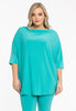 Shirt kimono sleeve DOLCE - turquoise