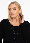 Tunic wide bottom strass DOLCE - black - #5