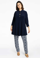 Tunic wide bottom buttons DOLCE - blue - #2