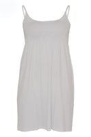 Slip dress spaghetti straps - white  - #1