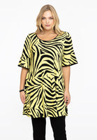 Tunic wide bottom ZEBRA - yellow - #1