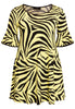 Tunic wide bottom ZEBRA - yellow - #4