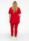 Tunic flare buttoned DOLCE - red - #3