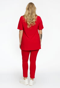 Tunic flare buttoned DOLCE - red - #3