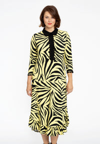 Dress with lace ZEBRA - yellow - #1