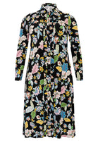 Blouse-dress FLOWERPOWER - black  - #4