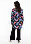 Tunic wide bottom BUTTERFLIES - black - #3