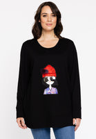 Sweatshirt patch VERO - black  - #1