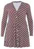 Cardigan V-neck CATENA - brown