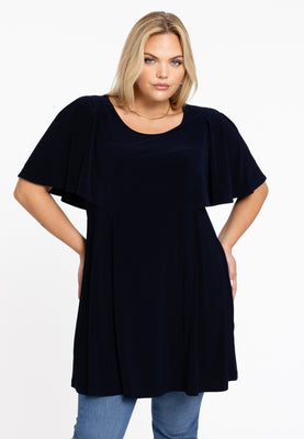 Tunic wide bottom butterfly DOLCE - blue - #1