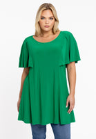 Tunic wide bottom butterfly DOLCE - green - #1