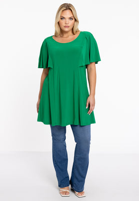 Tunic wide bottom butterfly DOLCE - green  - #2